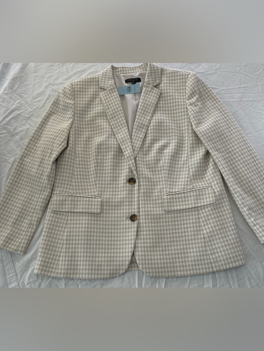 Ann Taylor Cream Tan Blazer Plus Size NWT